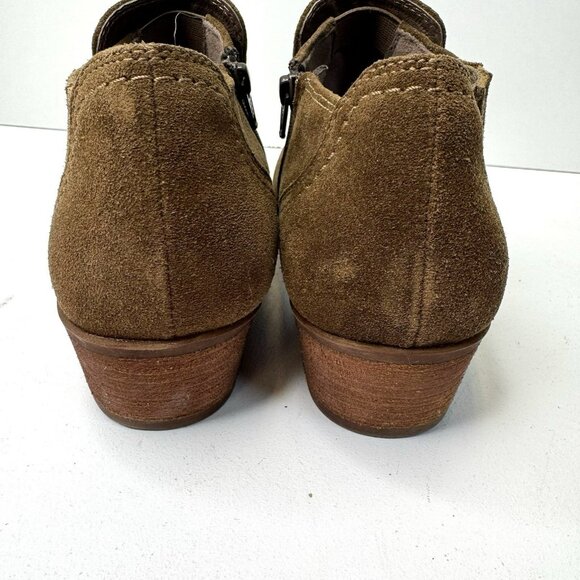 Earth Shoes Ankle Booties Womens Size 9.5 Brown Suede Leather Western Boho - Picture 5 of 10